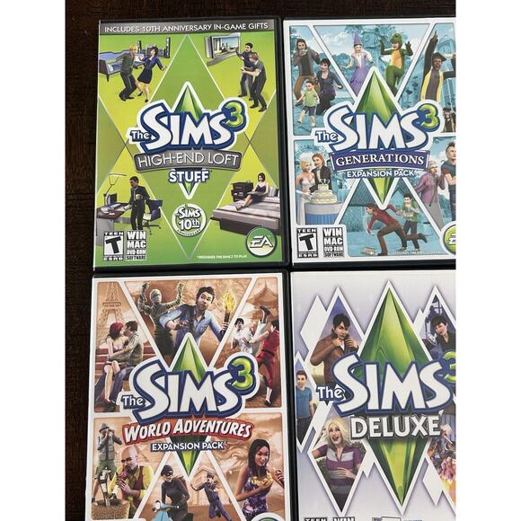 Sims 3 Main Game And Expansion Pack Lot - Picture 2 of 3